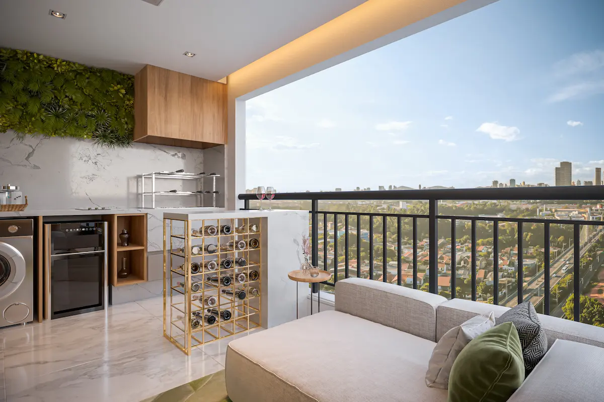 Varanda / área gourmet do apartamento Alpha Park View
