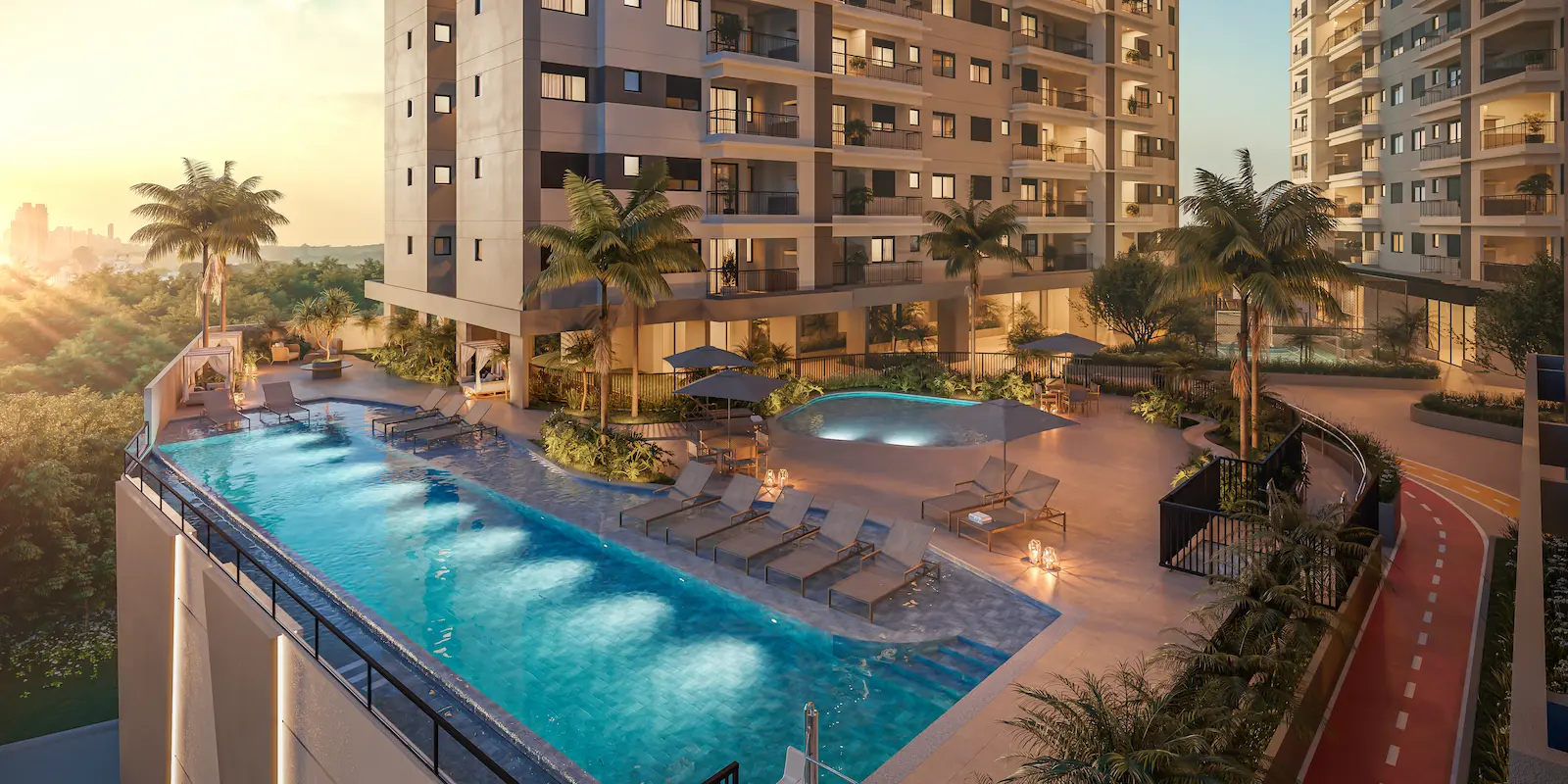 Piscina do empreendimento Alpha Park View em Barueri